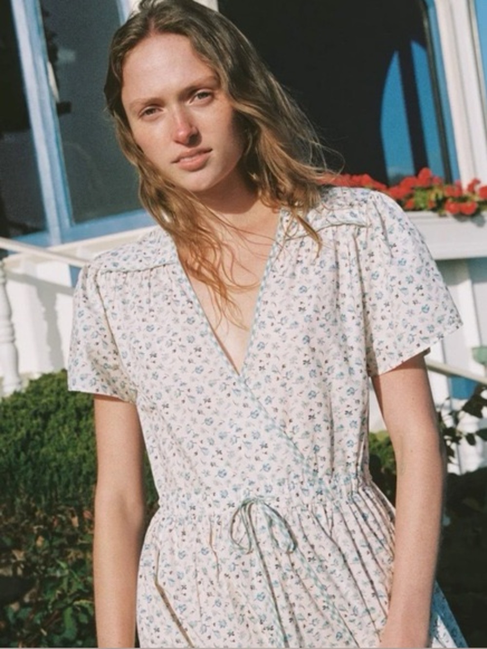 Christy Dawn Bleu Tulips Dress